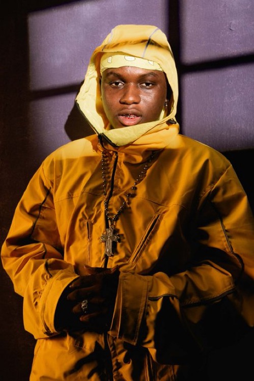 ayo maff in brown hoodie